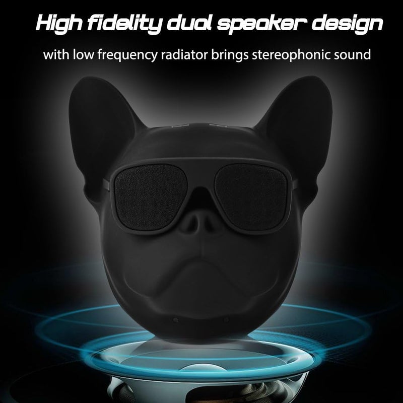PUSOKEI Wireless French Bulldog Mini Outdoor Portable Speaker with Stereo Super Bass, Personalized Cool Speaker for Home Party, Cafe, Bar - Image 3